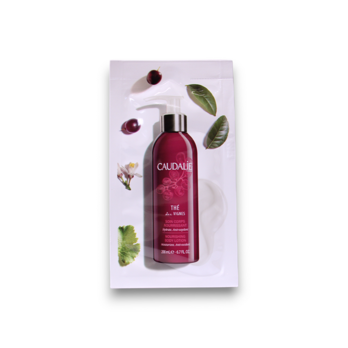 Caudalie, The Des Vignes, Day & Night, Body Lotion, 7 ml *Sample