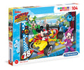 Clementoni, Mickey And The Roadster, Jigsaw Puzzles 104 pcs