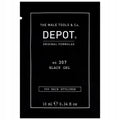 Depot, 300 Hair Stylings No. 307 Black, Botanical Complex, Hair Styling Gel, Temporary Coverage & Volume, Medium Hold, 10 ml