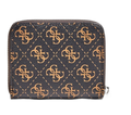Guess, Kamryn, Textile Wallet, SLG Small Zip, Brown, For Women